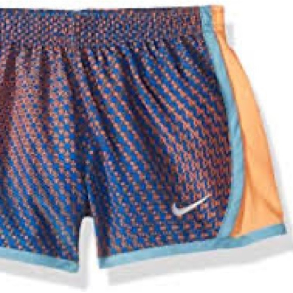 Nike Shorts Tempo Running Dri-Fit Fully Lined Girl Sz 6 Signal Blue